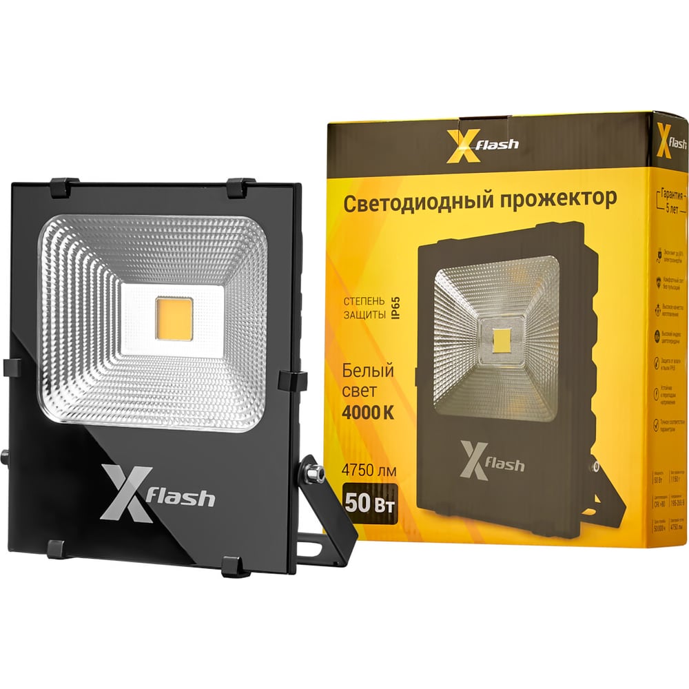 фото Прожектор x-flash led xf-fl-cob-50w-4000k 49196