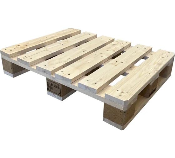 Изображение товара Поддон деревянный ООО "ЦЕНТР ПЗ" 800x600x145 мм, ГОСТ 33757-2016(9078-84), влажность до 22% ispm15 800х600 влажность до 22% ispm15