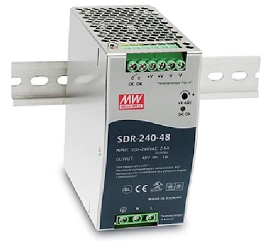 Изображение товара Источник питания Mean Well AC/DC SDR-240-48 Т00285471