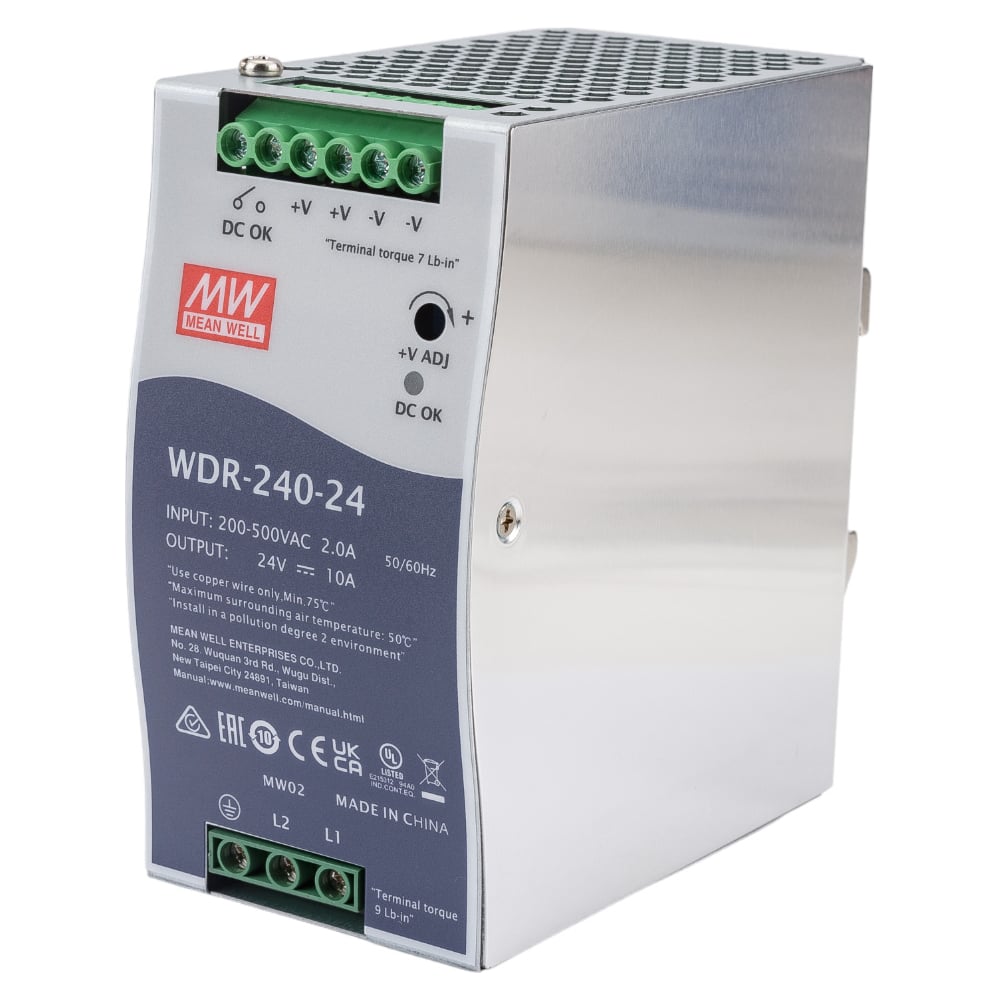 Источник питания Mean Well WDR-240-24 Т00302347