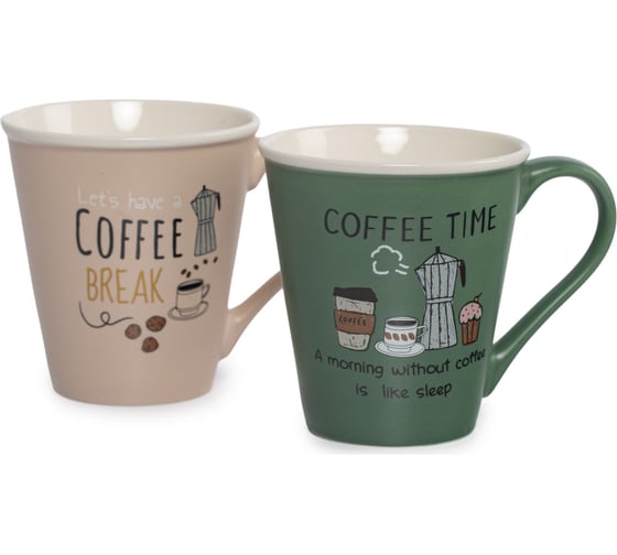 Изображение товара Набор кружек DOMENIK CAFÉ ART 2 шт., 340 мл DMM008-ECOM