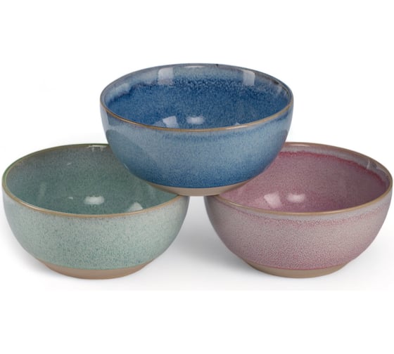 Изображение товара Набор салатников DOMENIK PAINTCRAFT 3 шт., 800 мл, 15 см DMD078-ECOM