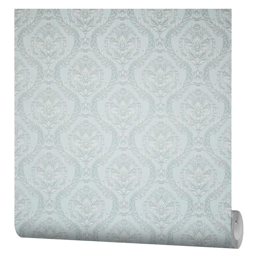 Изображение товара Виниловые обои на флизелиновой основе Grand Classic R28035 1.06x10.05 голубые