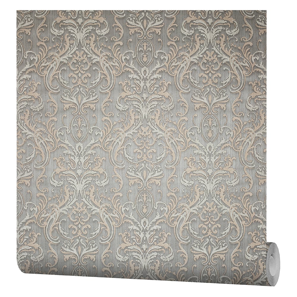 Изображение товара Обои виниловые на флизелиновой основе FIPAR 1.06x10.05 Grand Classic R28024 серые