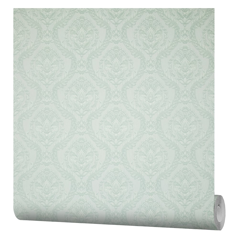 Изображение товара Виниловые обои на флизелиновой основе FIPAR Grand Classic R28034 бирюзовые 10 м