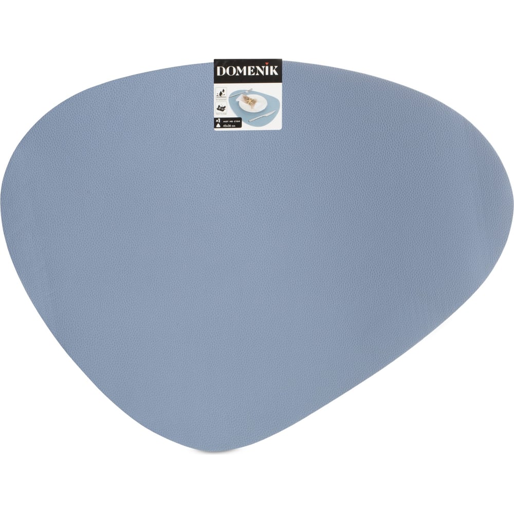 Изображение товара Мат на стол треугольный DOMENIK BLUE 45x36 см - защита и стиль кухни и офиса