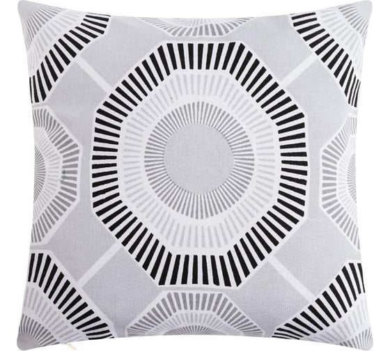 Изображение товара Наволочка декоративная Этель 40x40 см, Circle black, 100% хлопок 5084351