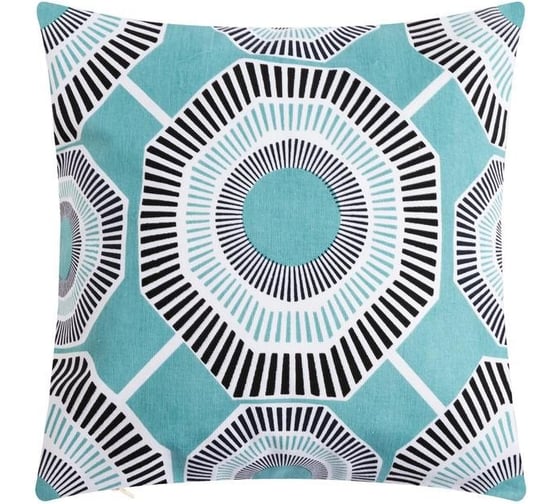 Изображение товара Наволочка декоративная Этель 40x40 см, Circle mint, 100% хлопок 5084344