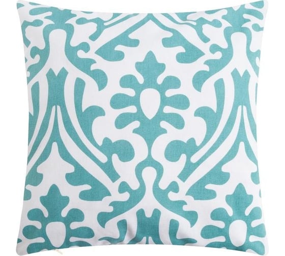 Изображение товара Наволочка декоративная Этель 40x40 см, Monograms mint, 100% хлопок 5084357