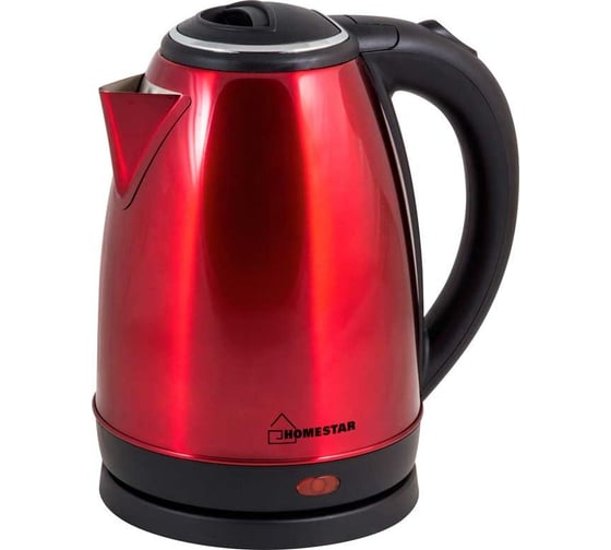 Изображение товара Чайник HomeStar HS-1010 1.8 л, стальной, красный 00 3014