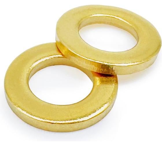 Изображение товара Шайба Латунная KREPFIELD М6 DIN 125 ЛТ плоская 100 шт 125ЛТШАЙБАМ6.4-100