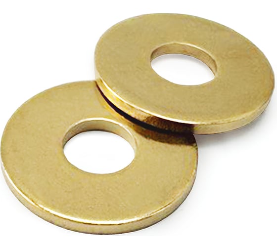 Изображение товара Шайба Латунная KREPFIELD М5 DIN 9021 ЛТ кузовная увеличенная 50 шт 9021ЛТШАЙБАМ5.3-50