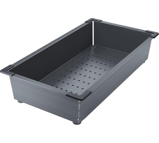 Изображение товара Коландер IDDIS Kitchen Line нержавеющая сталь, графит, 426x231 мм KOL23GMi59