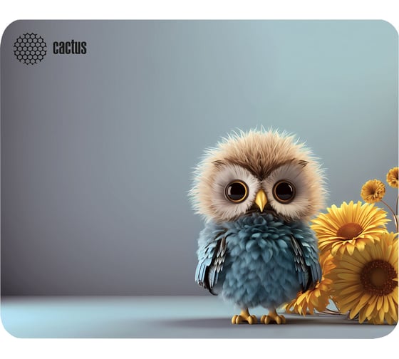Изображение товара Коврик для мыши CACTUS Owl gray 300x250x3 мм (CS-MP-D12M) 2011224