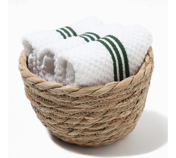 Изображение товара Набор декоративных салфеток Этель Greenish 30x30см., 3шт., 100%хл. 10400896