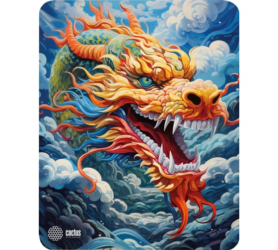 Изображение товара Коврик для мыши CACTUS Colorful Dragon 300x250x3 мм (CS-MP-D07M) 1972041