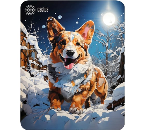 Изображение товара Коврик для мыши CACTUS Corgi 300x250x3 мм (CS-MP-D13M) 2011225