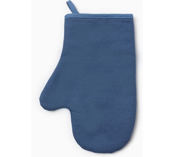 Изображение товара Варежка-прихватка Этель Freedom 20x28см, цвет синий, лён 56%, хлопок 44% 405 г/м2 10300769