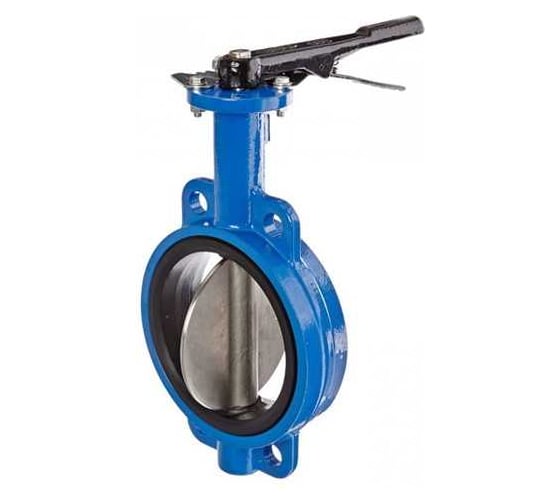 Изображение товара Затвор дисковый поворотный МЕТАЛЛСЕРВИС чугун, ду50, ру16, межфланцевый, с рукояткой, диск чугун, манжета epdm 1218426