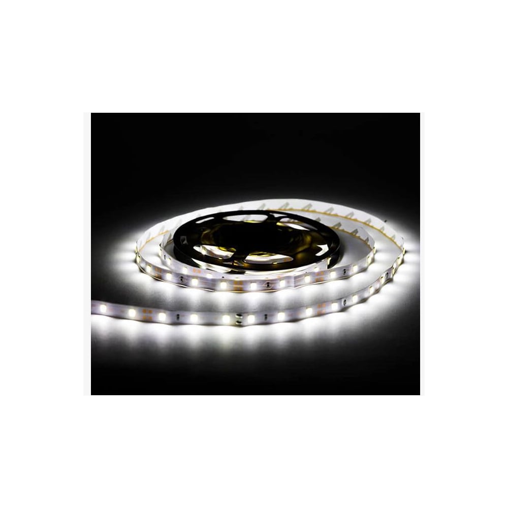 фото Светодиодная лента urm 60 led, 12 в, 4.8 вт, 6-8 лм, ip65, холодный белый 6500 к с10085