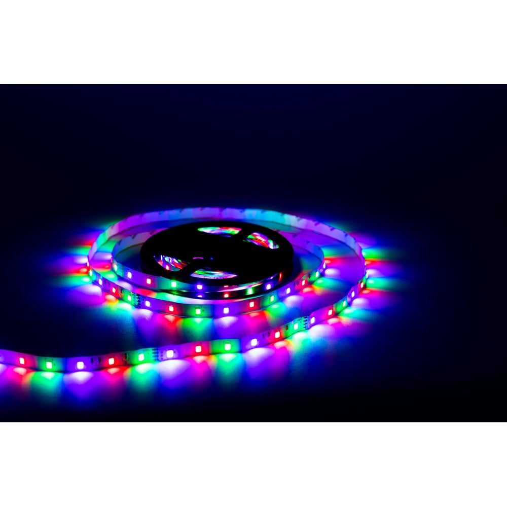 фото Светодиодная лента urm smd 2835, 60 led, 12 в, 4.8 вт, 8-10 лм, ip22, rgb с10260