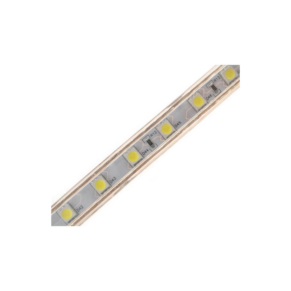 фото Светодиодная лента urm smd 5050, 60 led, 220 в, 14.4 вт, ip67, синий с10116