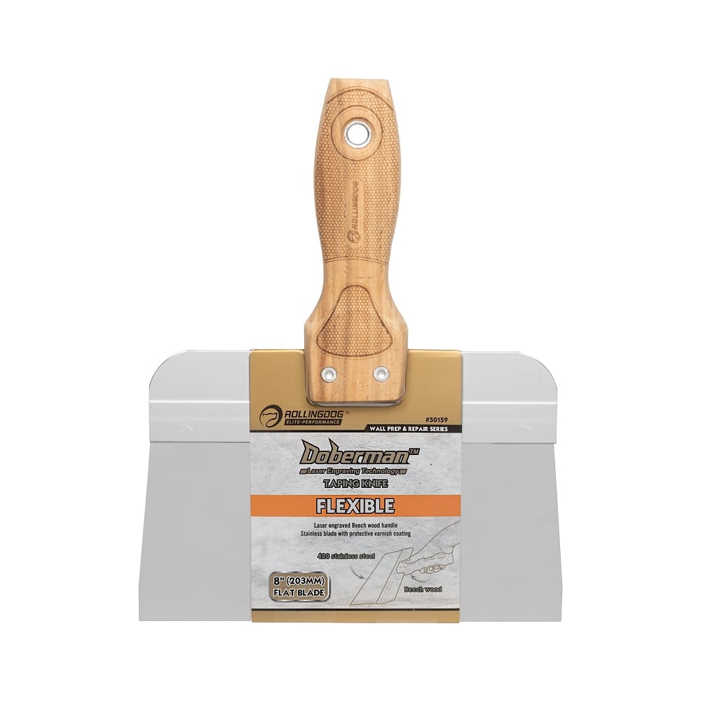 Изображение товара Малярный шпатель ROLLINGDOG DOBERMAN 8" серия Elite надежный инструмент для отделочных работ