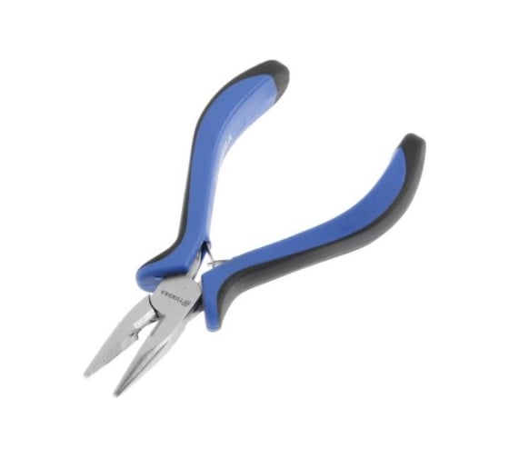 Изображение товара Длинногубцы ТУНДРА никелированные, 2К рукоятки, 130 мм 881678