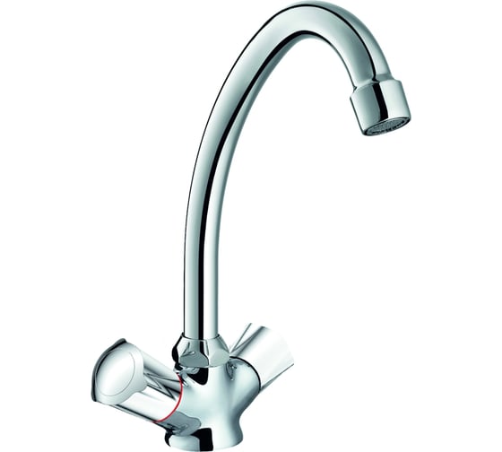 Изображение товара Смеситель для кухни RUSH Pioneer с высоким поворотным изливом, хром PI7950-22