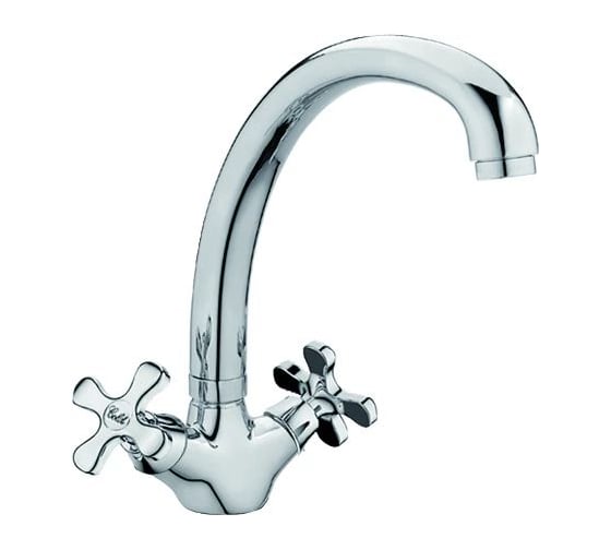 Изображение товара Смеситель для кухни RUSH Sakhalin с высоким, поворотным изливом, хром SA5350-23