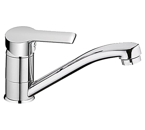Изображение товара Смеситель для умывальника/кухни RUSH Victoria с укороченным поворотным изливом, хром VI7135-26