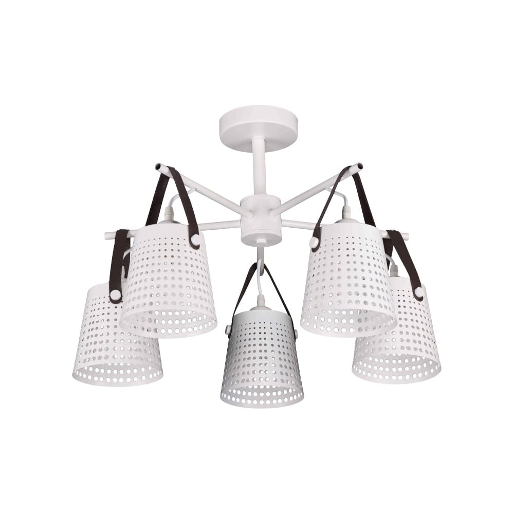 Изображение товара Потолочный светильник ЭкономСвет 10055/5WT WT с 5 лампами E27 для внутренней отделки