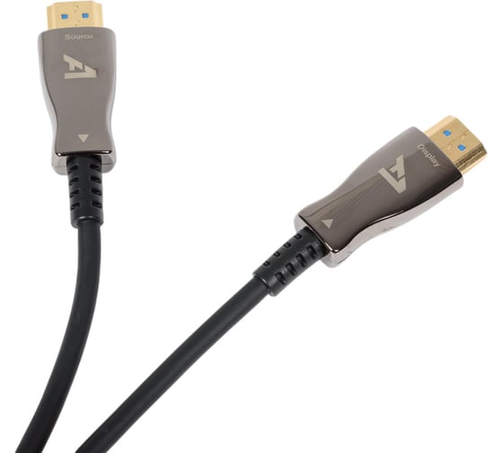 Изображение товара Активный оптический кабель HDMI A1 15 м., ver. 2.0, 4K/60 Hz., ARC, 19M/19M, черный A1-HDMI2.0-AOC-15M
