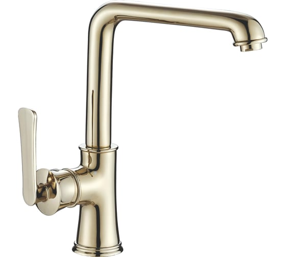 Изображение товара Одноручный смеситель для кухни RUSH с поворотным изливом, золото FLG0835-2