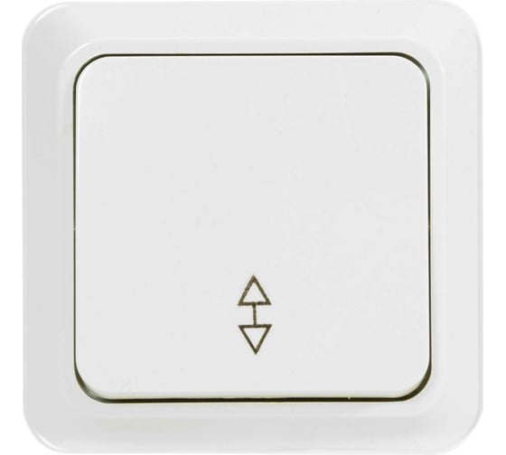 Изображение товара Одноклавишный проходной выключатель Jilion белый 9533402