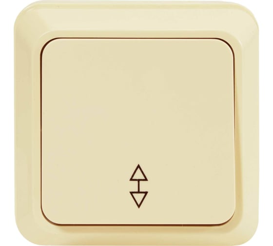 Изображение товара Проходной одноклавишный выключатель Jilion бежевый 9533403