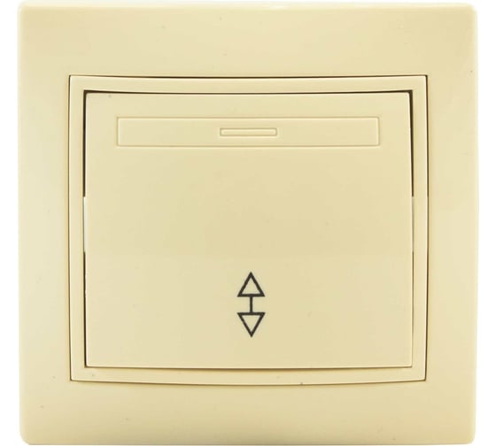 Изображение товара Проходной одноклавишный выключатель Jilion бежевый 9533121