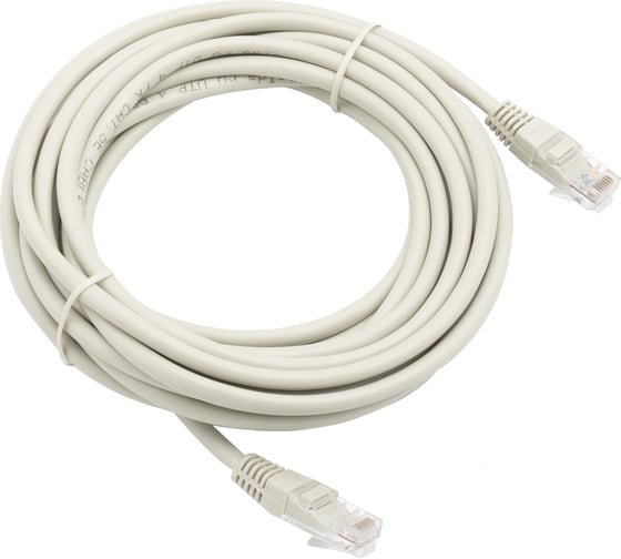 Изображение товара Кабель патч-корд A1 5 м., U/UTP, 5e, медь, серый A1-LCU5E-C-5M