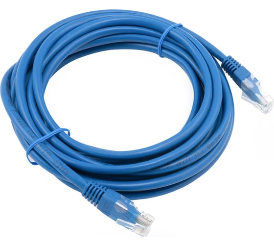 Изображение товара Кабель патч-корд A1 5 м., U/UTP, 5e, медь, синий A1-LCU5E-C-5M-BL
