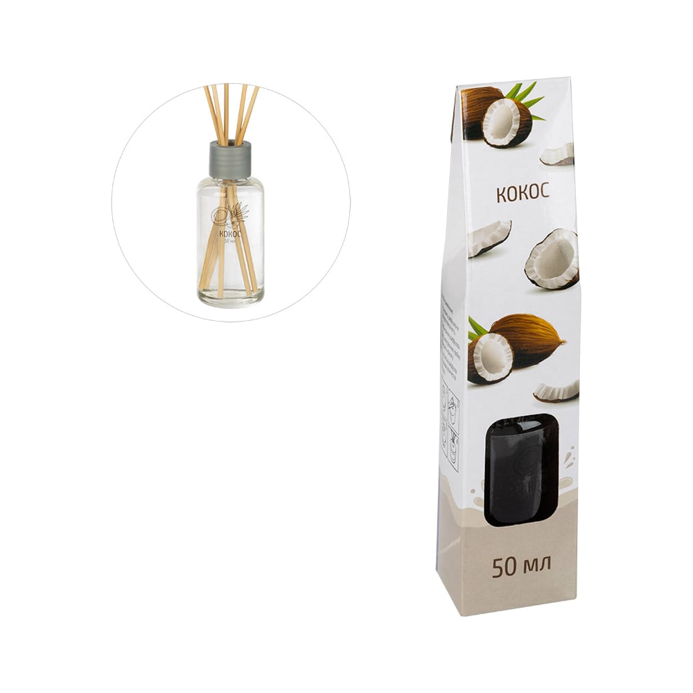 Изображение товара Диффузор для дома с палочками Волшебная страна 50 мл аромат Кокос