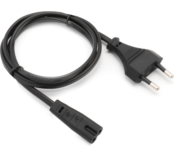 Изображение товара Кабель питания A1 1 м., CEE 7/16 - С7, 3x0.5мм², 550 Вт., чёрный A1-PC05-EU-C7-1M