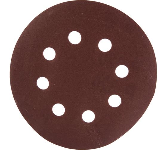 Изображение товара Круг шлифовальный (125 мм; зерно 320) перфорированный 8 отверстий под липучку РОСОМАХА 438320