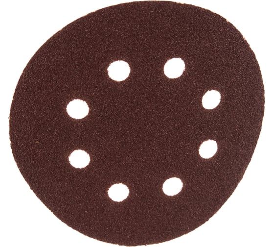 Изображение товара Круг шлифовальный (125 мм; зерно 40) перфорированный 8 отверстий под липучку РОСОМАХА 438040