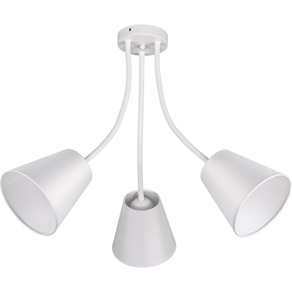 Изображение товара Потолочный светильник ЭкономСвет 10119/3WT WT с 3 лампами E27, тканевый плафон