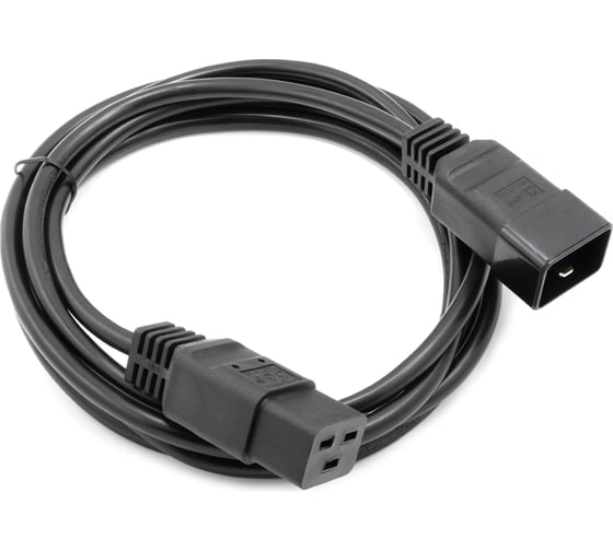 Изображение товара Кабель питания A1 3 м., C19-С20, 3x1.5 мм², 3500 Вт., черный A1-PC15-C19-C20-3M