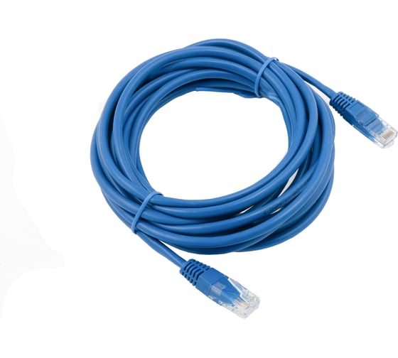 Изображение товара Кабель патч-корд A1 5 м., U/UTP, 5e, CCA, синий A1-LCU5E-5M-BL