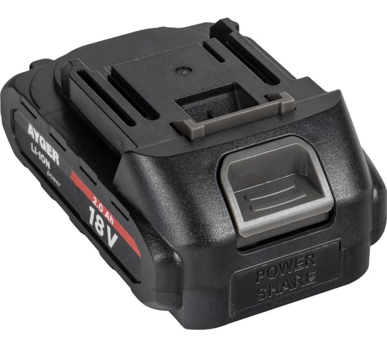 Изображение товара Аккумуляторная литий-ионная батарея AYGER 2.0 Ач 1820BLM