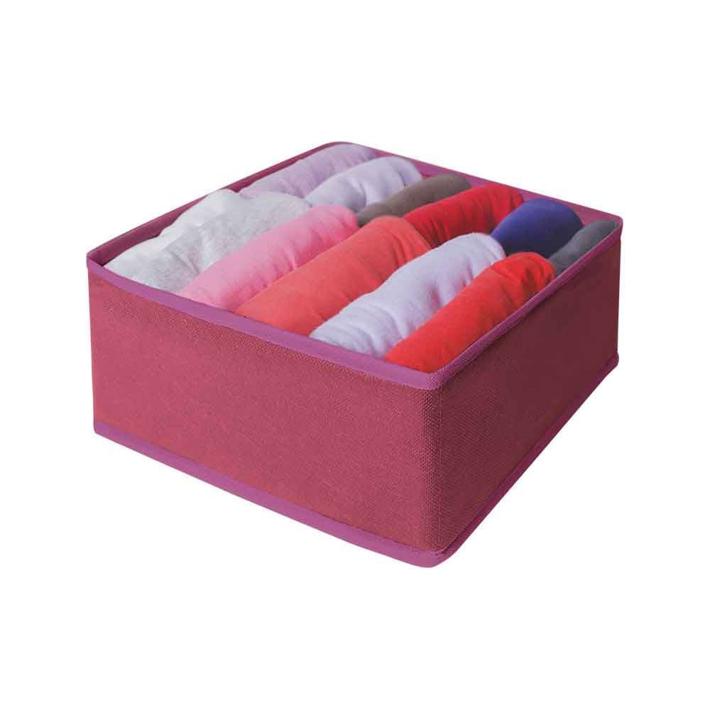 Коробка для мелких вещей Рыжий кот чемодан малый 18 отдел на молнии 4 колеса розовый