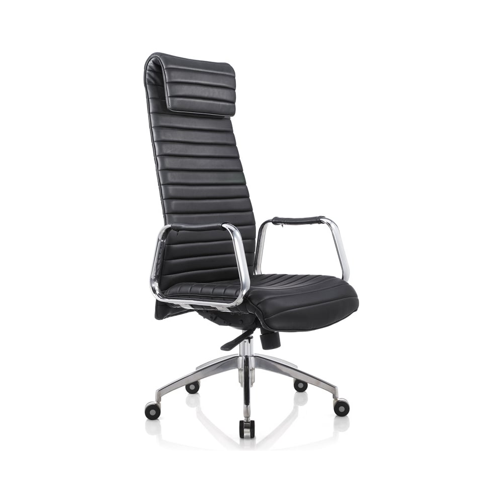 фото Кресло руководителя easy chair bnfc echair-528 ml кожа черная, алюминий 342967