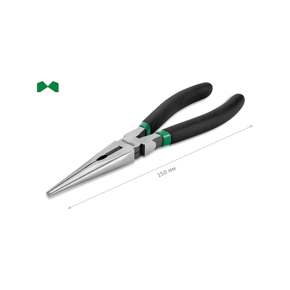 Изображение товара Тонкогубцы прямые TOPTUL 150 мм DFAB2206B